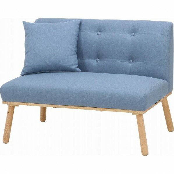 フジボウエキ NS ダイニングソファ 2P ヘームル BL ブルー 37027 1台