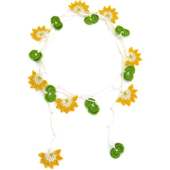 オリムパス製絲 オリムパス製絲 編み物キット オヤのビーズ アクセサリー プチフラワーラリエット AK-1..