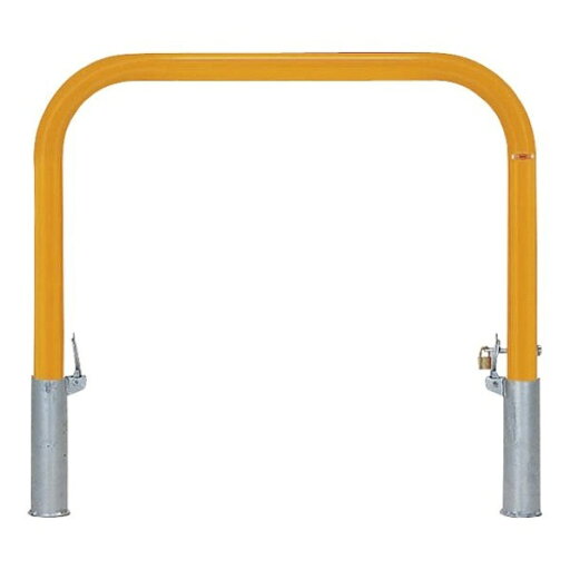 帝金 帝金バリカー 横型 φ60.5 スチール製 脱着式鍵付 横桟無 φ60.5 W100 H65 黄色 82PK-10 1本 帝金 帝金バリカー 横型 φ60.5 スチール製 脱着式鍵付 横桟無 φ60.5 W100 H65 黄色 82PK-10 1本