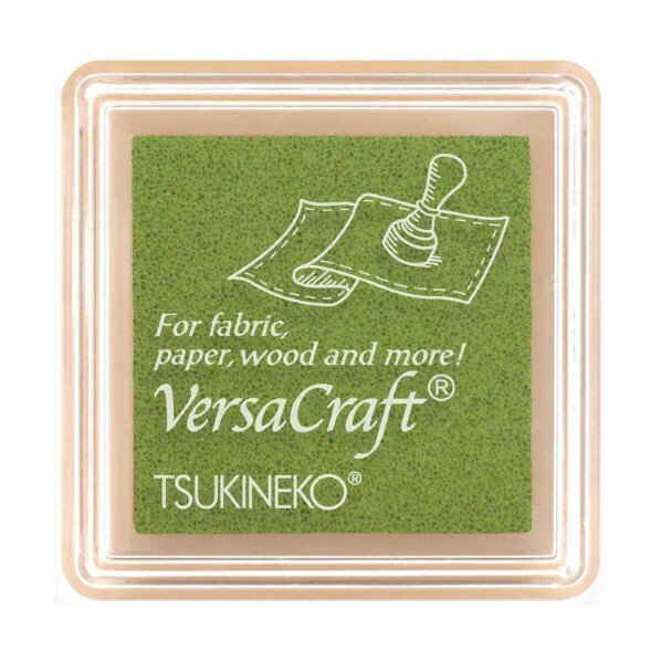 ツキネコ ツキネコ(Tsukineko) バーサクラフトS スタンプインク 長さ34mm×幅34mm×高さ20mm ワサビ VKS-..
