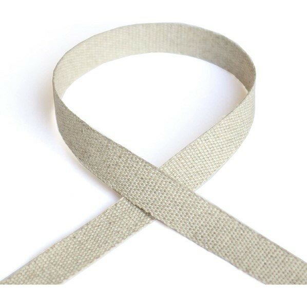 Blanc de コア リボン リネンテープ (麻) No.3720-00 10mm×10m ベージュ KR3720-10MM 1巻