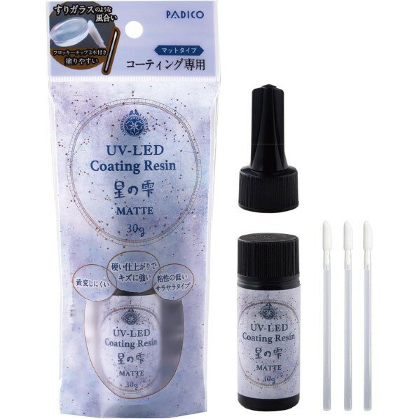 パジコ パジコ レジン液 UV-LEDコーティングレジン 星の雫 マット 30g 403367 日本製 透明 PDC403367 1個