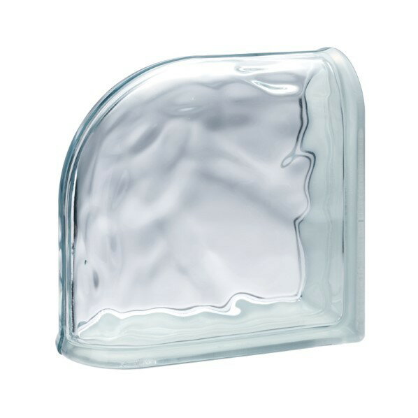 オンリーワンクラブ ガラスブロック 80タイプ ダブルエンドタイプ80 ウェーブ 無色 JB2-19547 6個