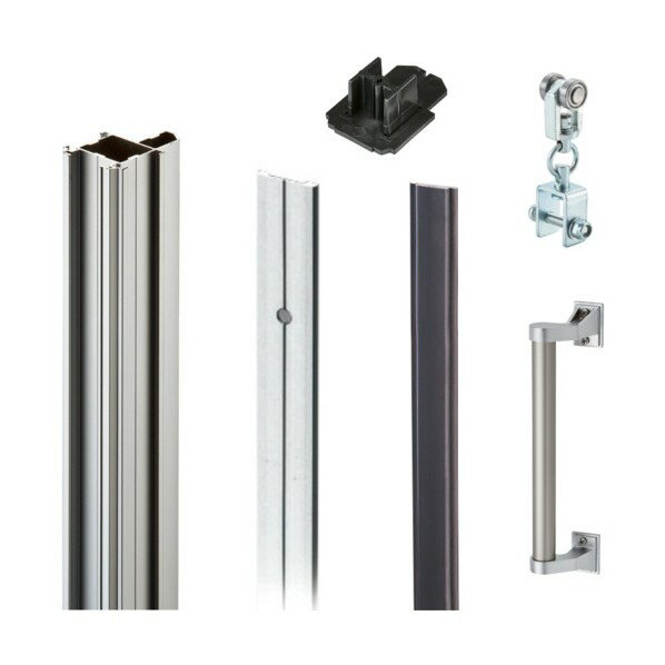 大型間仕切ポールセット（D40用）両開セット 3m 90NW30N 1組