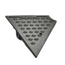 ミスギ キャスコーナーM級 サイドコーナー 70mm段差用 250×335×65mm メタリックグレー SA-070-R 1