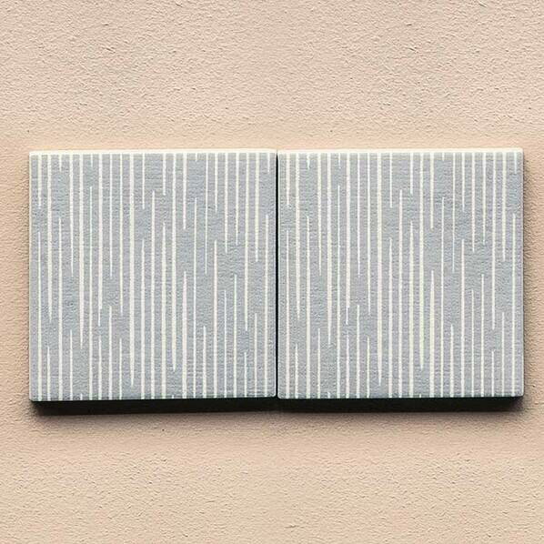 トーヨーキッチンスタイル 壁・床タイル トラッティ W10×H10×t0.8cm (1ピース) リーン柄/ホワイト MKKP-1010TRT-LI-88 1箱