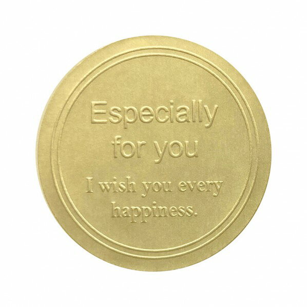 HEIKO 業務用ギフトシール スタイリッシュD ゴールド φ34mm 007064740 200枚