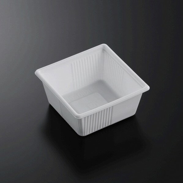 中央化学 惣菜容器 SDキャセロ 本体 4K110-50 W 白 外寸:110×110×50mm 004463912 50枚