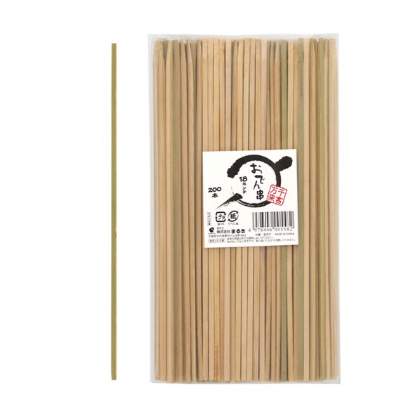 まるき おでん串 18cm 2．7mm角×180mm 004636845 200本