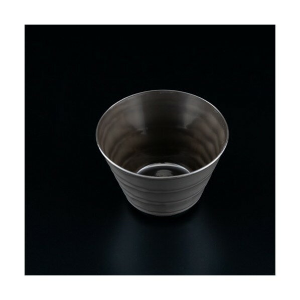 リスパック デザート容器 バイオフィネオ 本体 FWS88-180 クロ H09T021 外寸:88φ×58mm 004451029 50枚