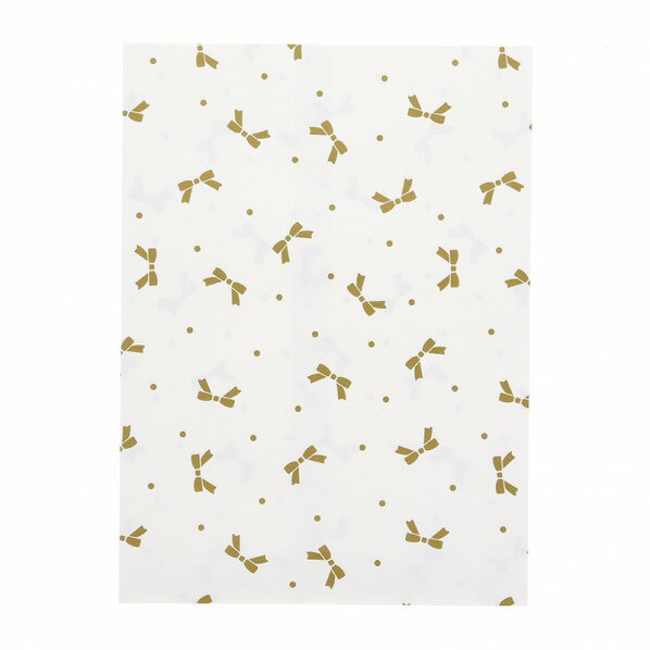 HEIKO 平袋 柄小袋 ストレートタイプ 8才 ニューリボン 金 幅180×高245mm 006541009 100束