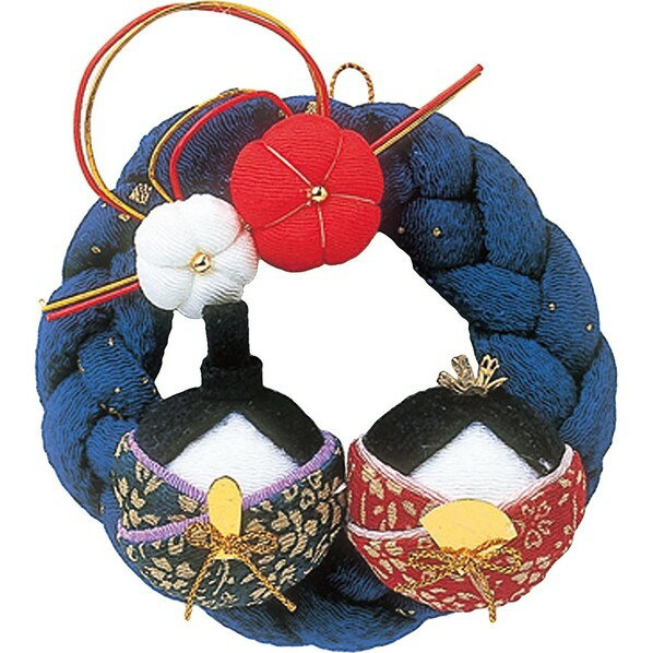 Panami ちりめん細工 キット リース雛 青 PAN-LH4 1個