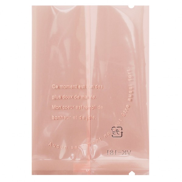 福重 クッキー・マカロン用袋 仏語柄 合掌貼り VK-181-P ピンク 外寸:70×100mm/内寸:70×90mm 004328075 100枚