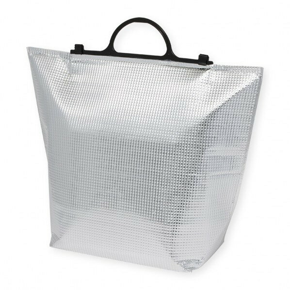 モロフジ 手提げ保冷角底袋 中 黒取手 335×125×390Hmm 004712139 10枚