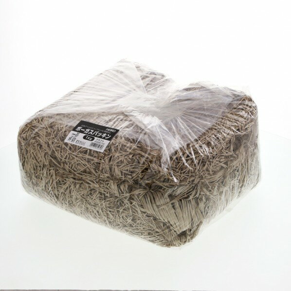 シモジマ HEIKO 緩衝材 ボーガスパッキン 1kg入 クラフト 003801702 1袋