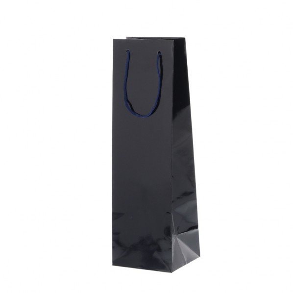 シモジマ 手提げ紙袋 ブライトバッグ ワイン1本 紫紺 10枚 006459204 10枚