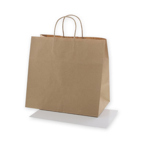 シモジマ HEIKO 紙袋 25チャームバッグ 25CB 34-1 底ボール入 25枚 340×マチ220×320mm 未晒無地 003269916 25枚