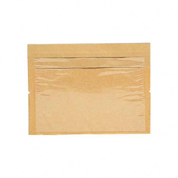 シモジマ HEIKO 惣菜袋 窓付きディッシュバッグ M 無地 100枚 200×マチ80×150mm クラフト 004180031 10..