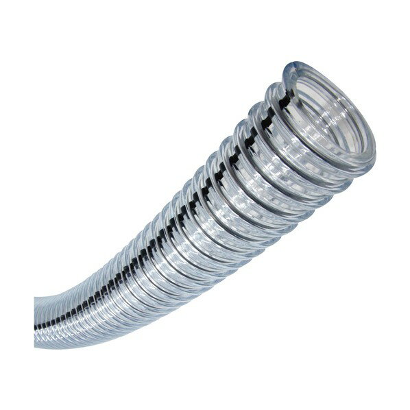 トヨックス エンプラ系プラスチック粉粒体搬送用 トヨトップ-E100℃ホース 内径38mm×外径50.6mm 長さ3m ..