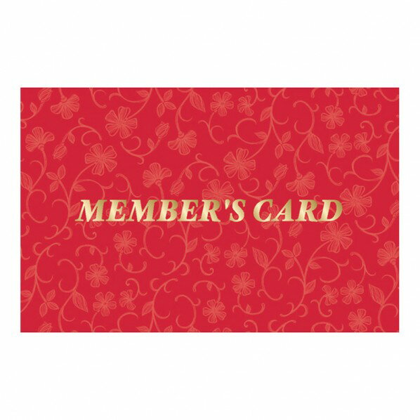 ササガワ POP メンバーズカード レリーフ赤 二つ折 1604913 16-4913 50枚