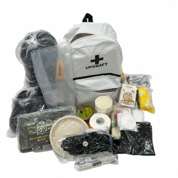 アップドラフト 防災バッグセット 1人用 非常時 災害対策 6300073379 1S