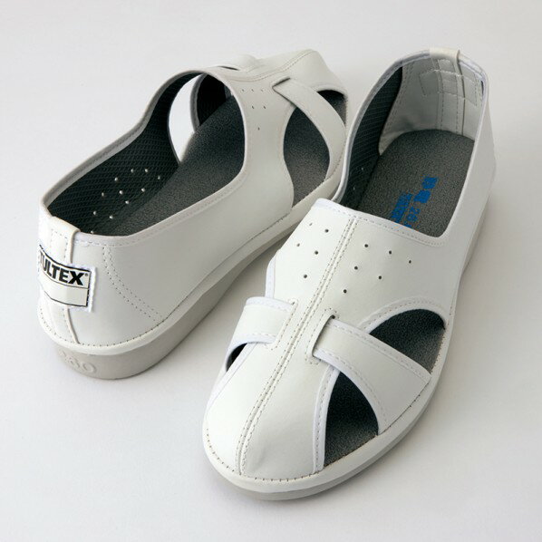 アイトス 静電室内履きシューズ（男女兼用） 28.0 201ホワイト 59706 1