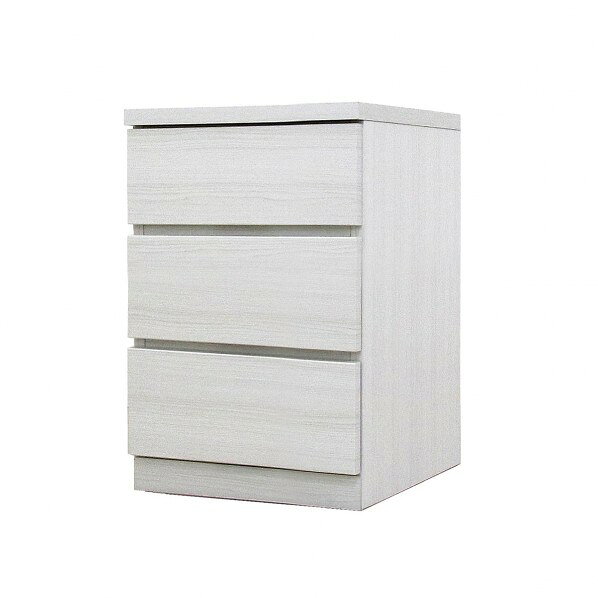 フィット 幅40 3段 チェスト 奥行44cm 家具 収納 ホワイト 6300074182 1台