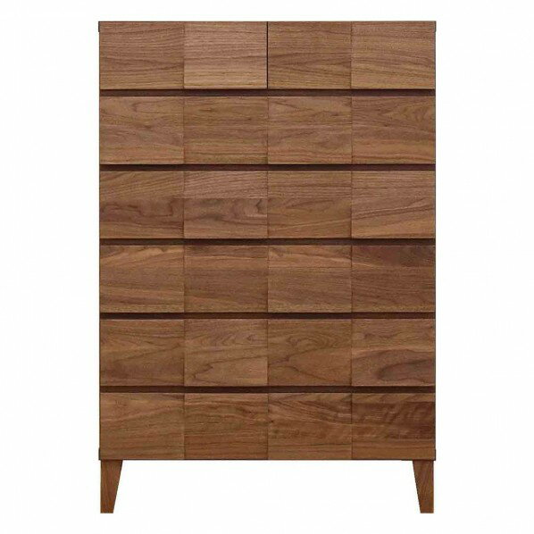 モデルノ 幅78 6段チェスト 家具 収納 ウォールナット 6300074306 1台