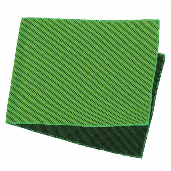 ひんやり冷感タオル 蛍光ク゛リーン 18984 1枚