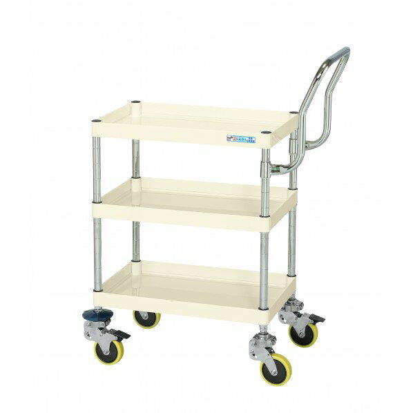 CSパールワゴン(中量タイプ/帯電防止ウレタン車/H925/3段/振動吸収キャスター付） CSP-6083HTSDBPI 1台