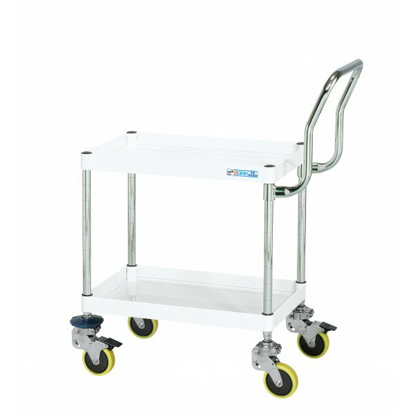 サカエ CSパールワゴン(中量タイプ/帯電防止ウレタン車/H645/2段/振動吸収キャスター付） CSP-7562HTSD..