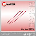 マーベル ケーブルタイ(カラー) 赤 MCT-100RD 100本