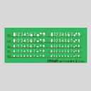 クラウン テンプレート長体数字 CR-TN23-G