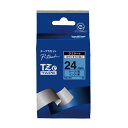 ブラザー ピータッチテープ24mm 青 黒文字 TZE-551