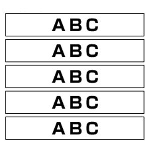 アケボノクラウン ピータッチ用テープカートリッジ 白 黒文字 HGE-241V 1