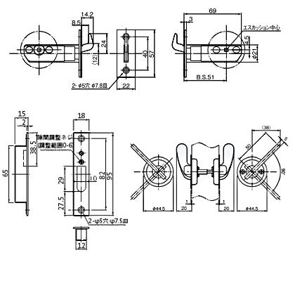 ���ȥ��ӥ�ƥå� TKS���塼�֥�������� �Хå����å�51mm SG TKS51-L1 080338