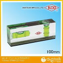 アカツキ/KOD マグネット付き アイベルヒラ(PW)型平型アイベルマグネット付水平器 100mm PWM-25-100