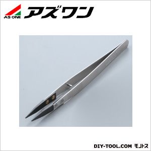 アズワン セラミックピンセット ストッパーピン付き 135mm 1-6808-01 1本