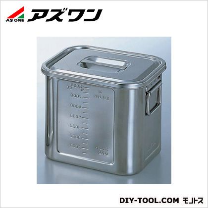 アズワン 角型目盛付ポット 取手付き 30.7L 4-1006-13 1個