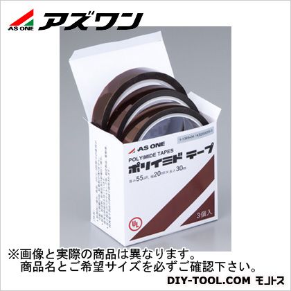 アズワン ポリイミドテープ 19.0mm×0.069mm×33m 1-3993-06 3巻