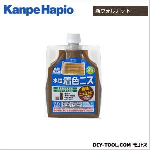 カンペハピオ 水性着色ニス（つやあり）安心・安全F☆☆☆☆塗料 125×60×180 新ウォルナット 0069765361100..