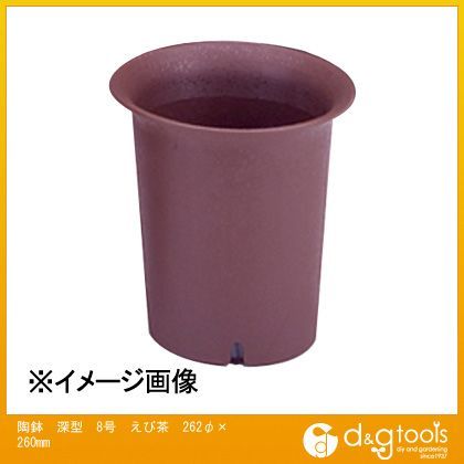 Glass Bowls - アップルウェアー 陶鉢深型8号土容量5.4L 262φ×260mm えび茶 1