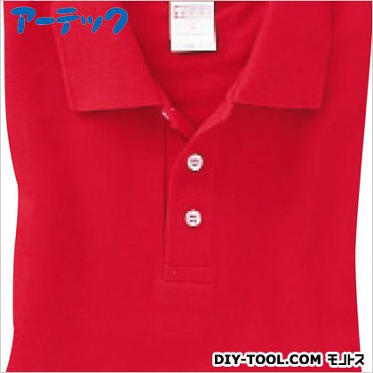 アーテック コットンカラーポロシャツSレッド 38840