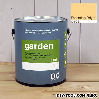 DCペイント 屋外用多用途水性塗料Garden(屋外用ペイント) 【0959】Essentially Bright 約3.8L