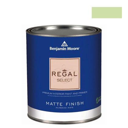 ベンジャミンムーアペイント リーガルセレクトマット艶消しエコ水性塗料 potpourri green 1L Q221-2029..