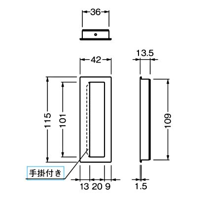 BEST トレイス引手 サテンニッケル 829-1