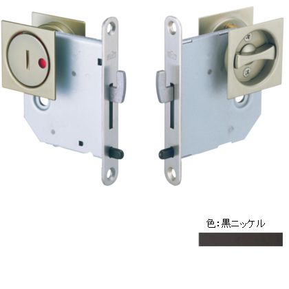 ベスト 266T-30角型鎌錠表示錠 B/S 30 ドア厚:33~40 黒ニッケル 266T-30-40-8 1