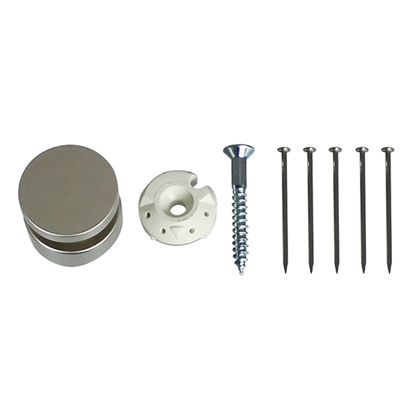 ベルク ボタンフック W×H×D(mm):18×18×15 シルバー M-079 1ヶ