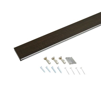 Wooden - ベルク なげしレール W×H×D(mm):909×55×10.5 セピア MR4022 1ヶ