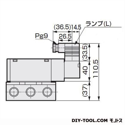 CKD åХ֥ѥåȼ5ݡ ⤵:110.5mm 4KB410-15-L-AC100V